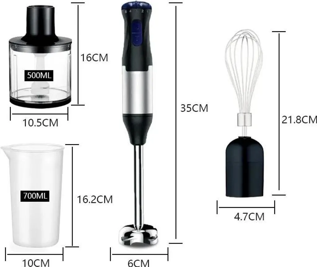 Presse-citron manuel multifonction 4 en 1 gris clair avec lames intégrées - 4