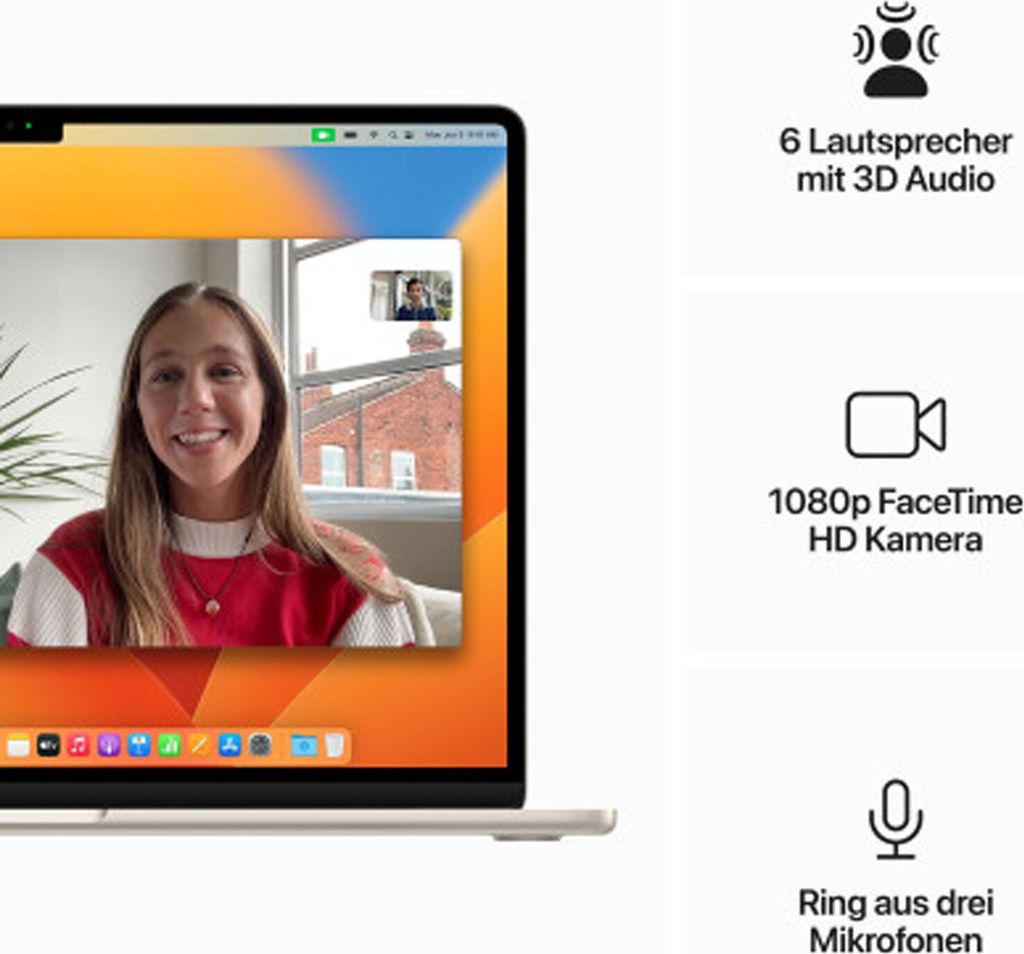 Apple MacBook Air 15" 2023 A2941 M2 čip 8C CPU 10C GPU 8GB Obrázok produktu 9