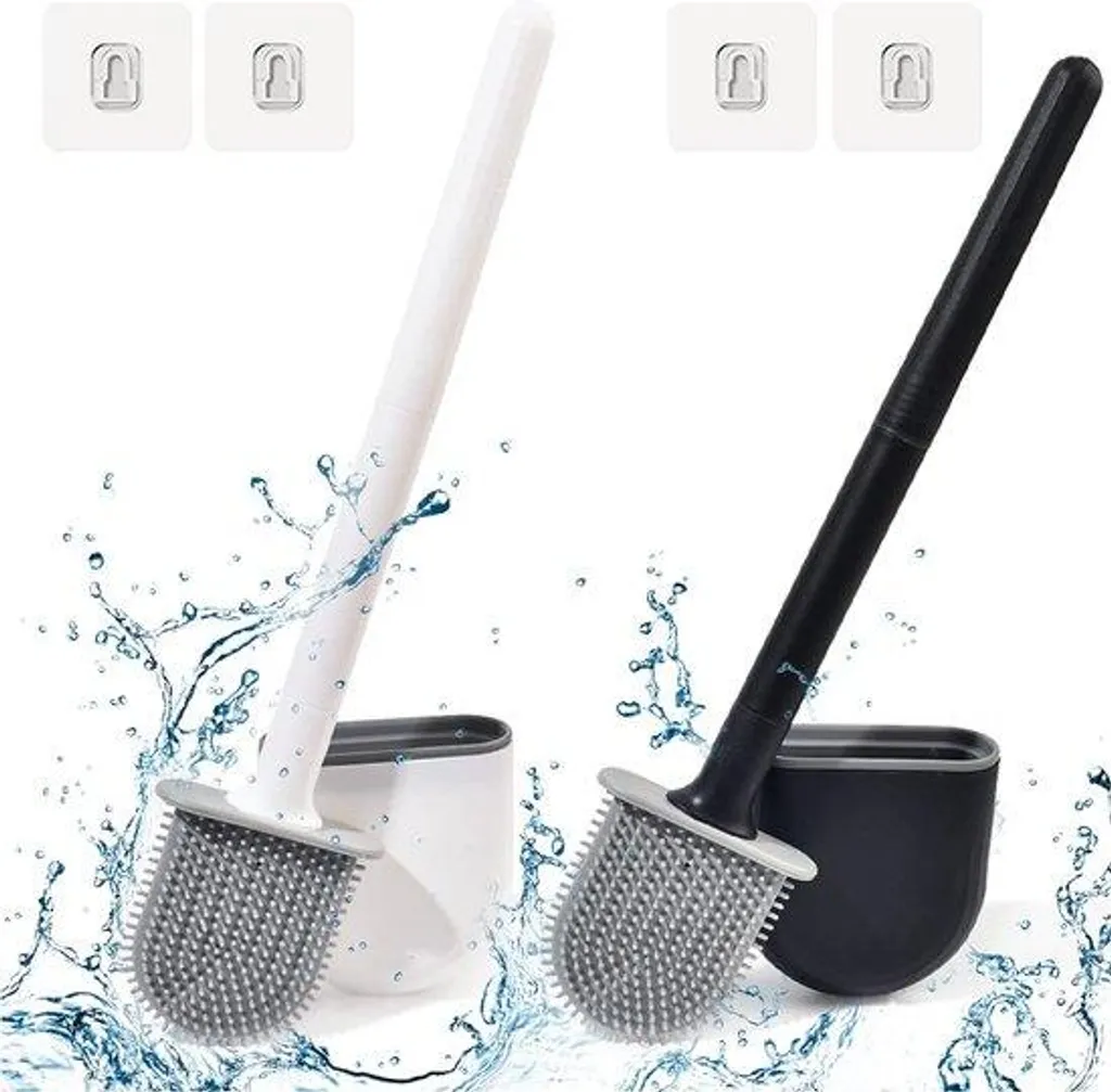 Trousse de Toilette Silicone Séchage Rapide avec Support Anti-Éclats