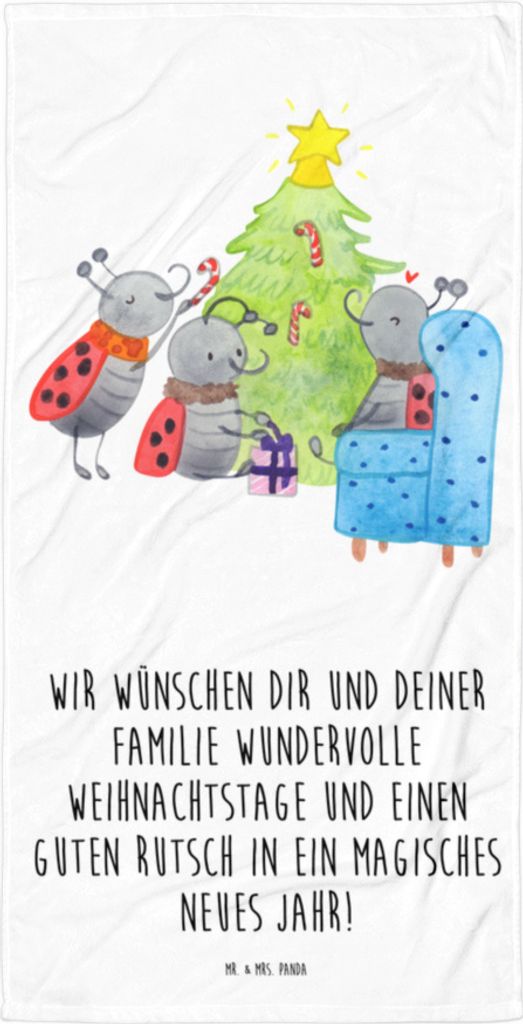 Mr. & Mrs. Panda Strandlaken Weihnachten Smörle - Weiß - Produktbild 