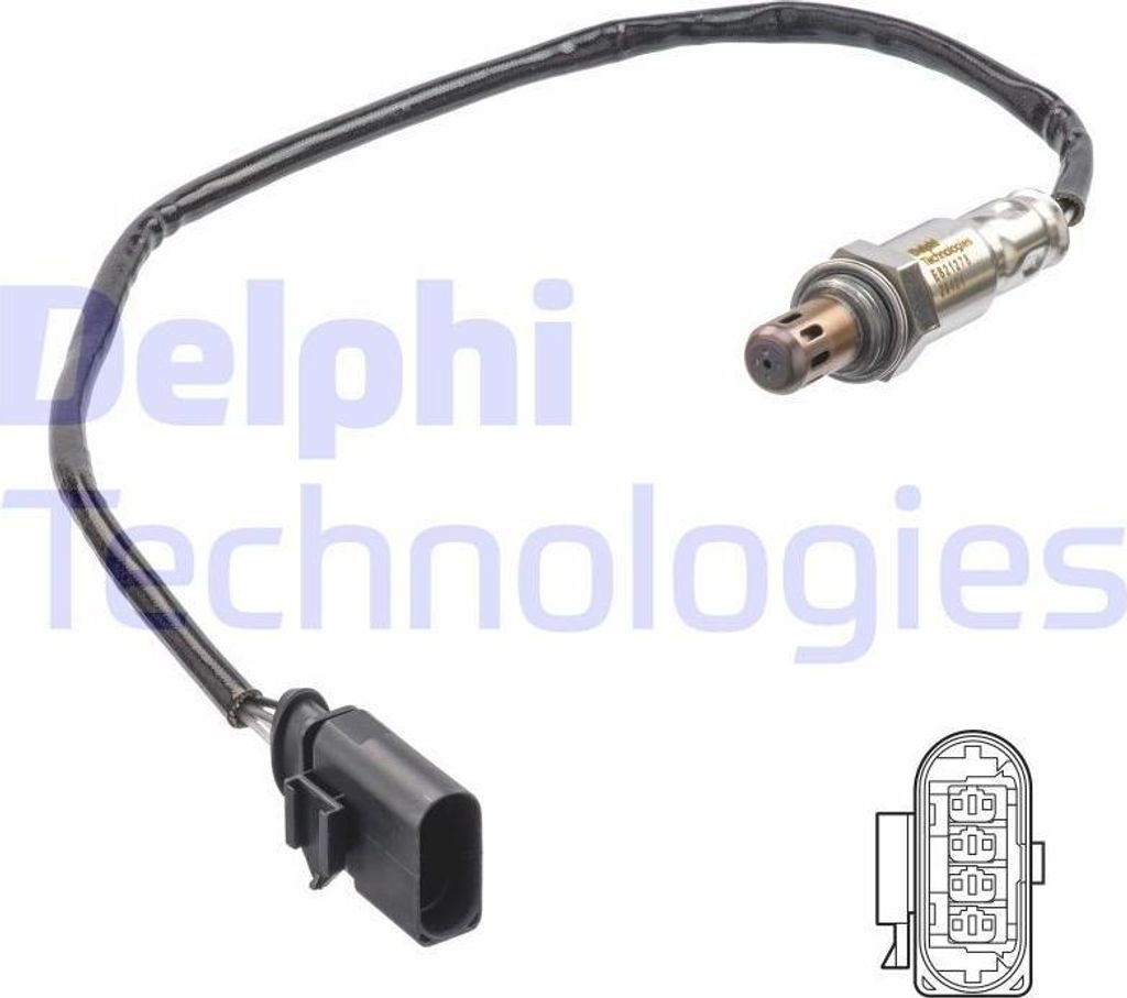 DELPHI Lambdasonde für VW Polo Schrägheck (6R1, 6C1) Produktbild 