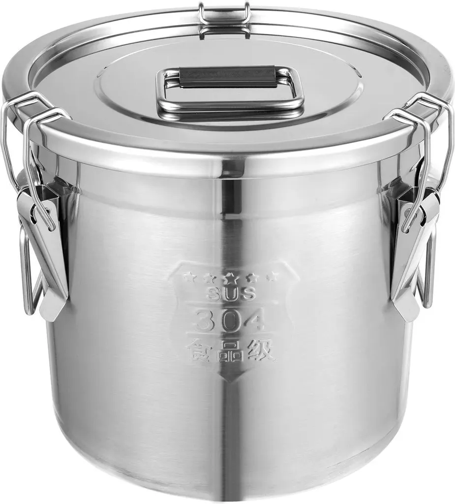 Seau inox 12L durable : fini les seaux plastiques qui cassent - Argent