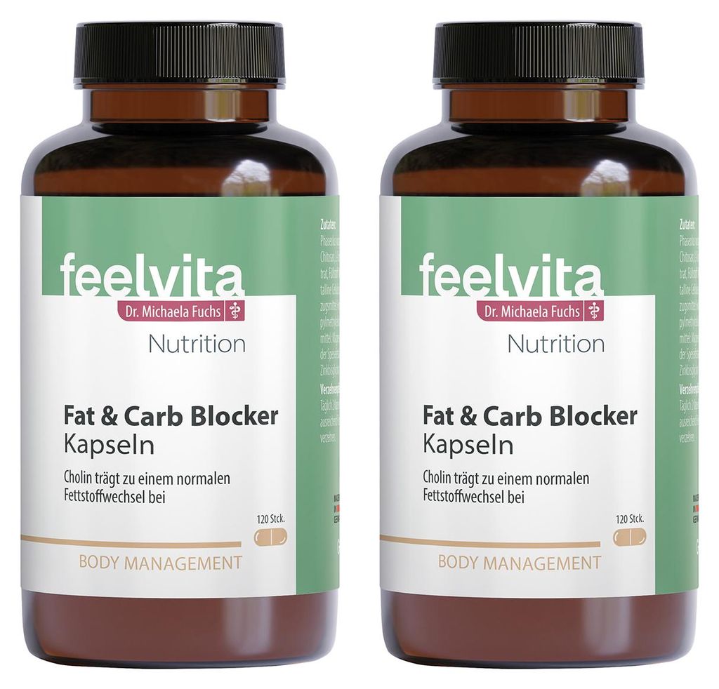 Genius Feelvita Nutrition Fat & Carb Blocker Kapseln Produktbild 