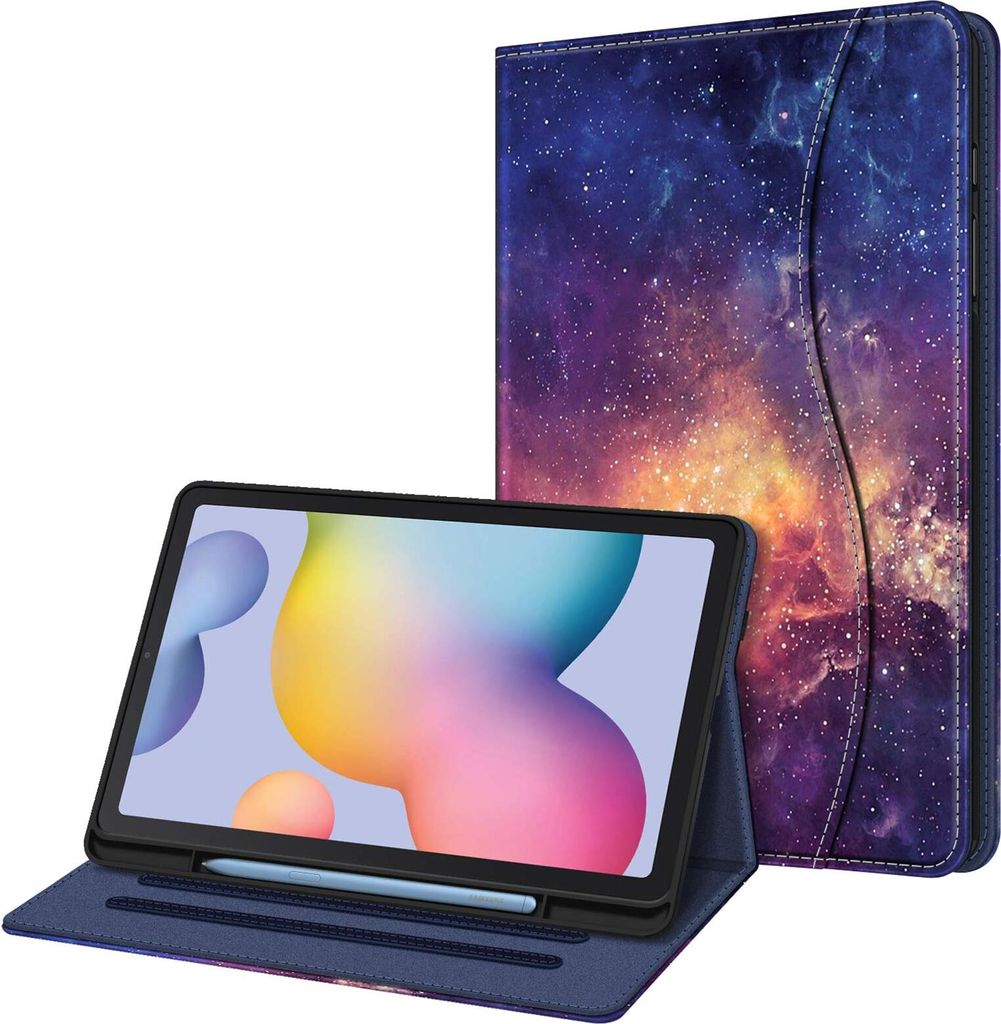 Fintie Hülle für Samsung Galaxy Tab S6 Lite 10.4 2022/2020 SM-P610/P613/P615/P619, Soft TPU Rückseite Gehäuse Schutzhülle mit S Pen Halter und...