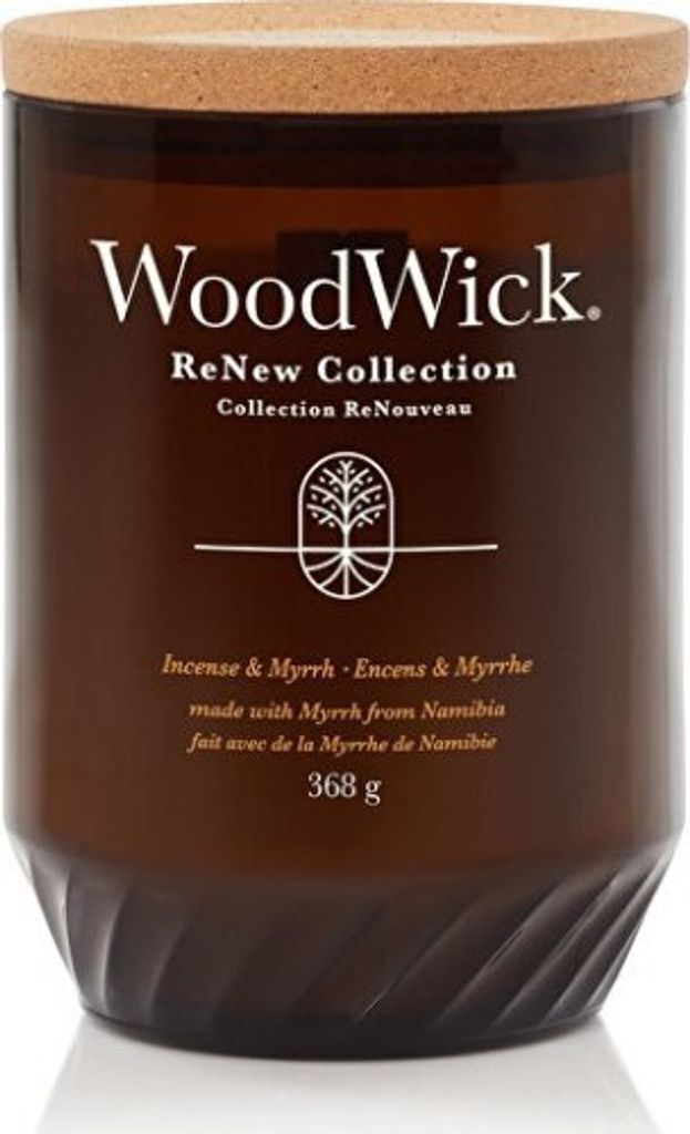 WoodWick - Candela ReNew Incenso e Mirra 368,0g Immagine del prodotto 