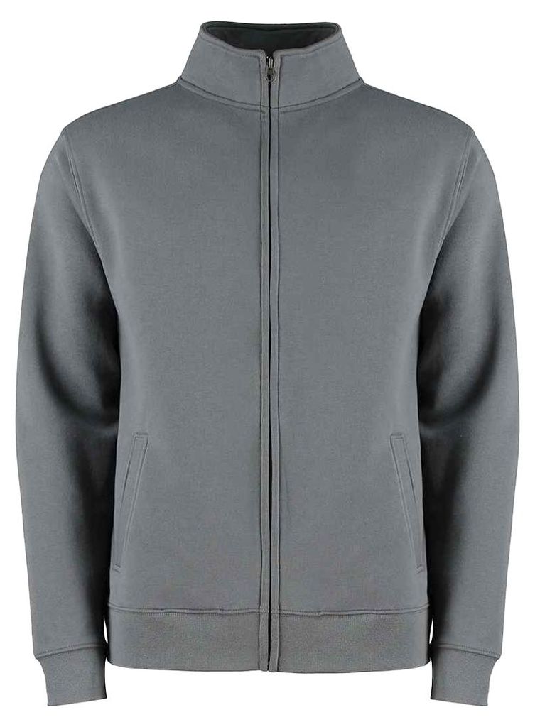 Kustom Kit - Jacke Mit Reißverschluss für Herren LT4749 (S) (Dunkelgrau)