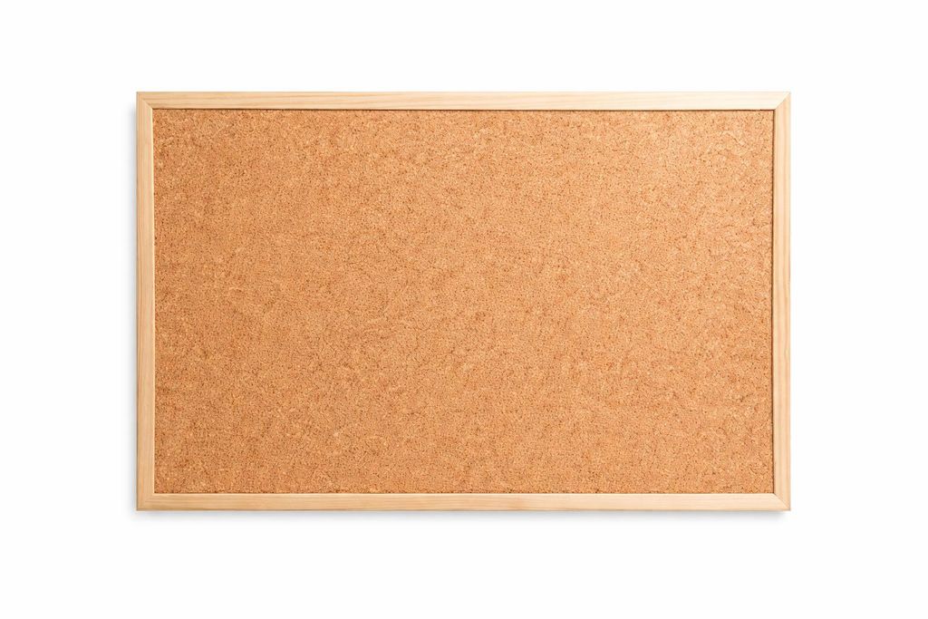 Kork Pinnwand 40x50 cm mit Holzrahmen Braun – Rechteckige Korktafel für Wandmontage