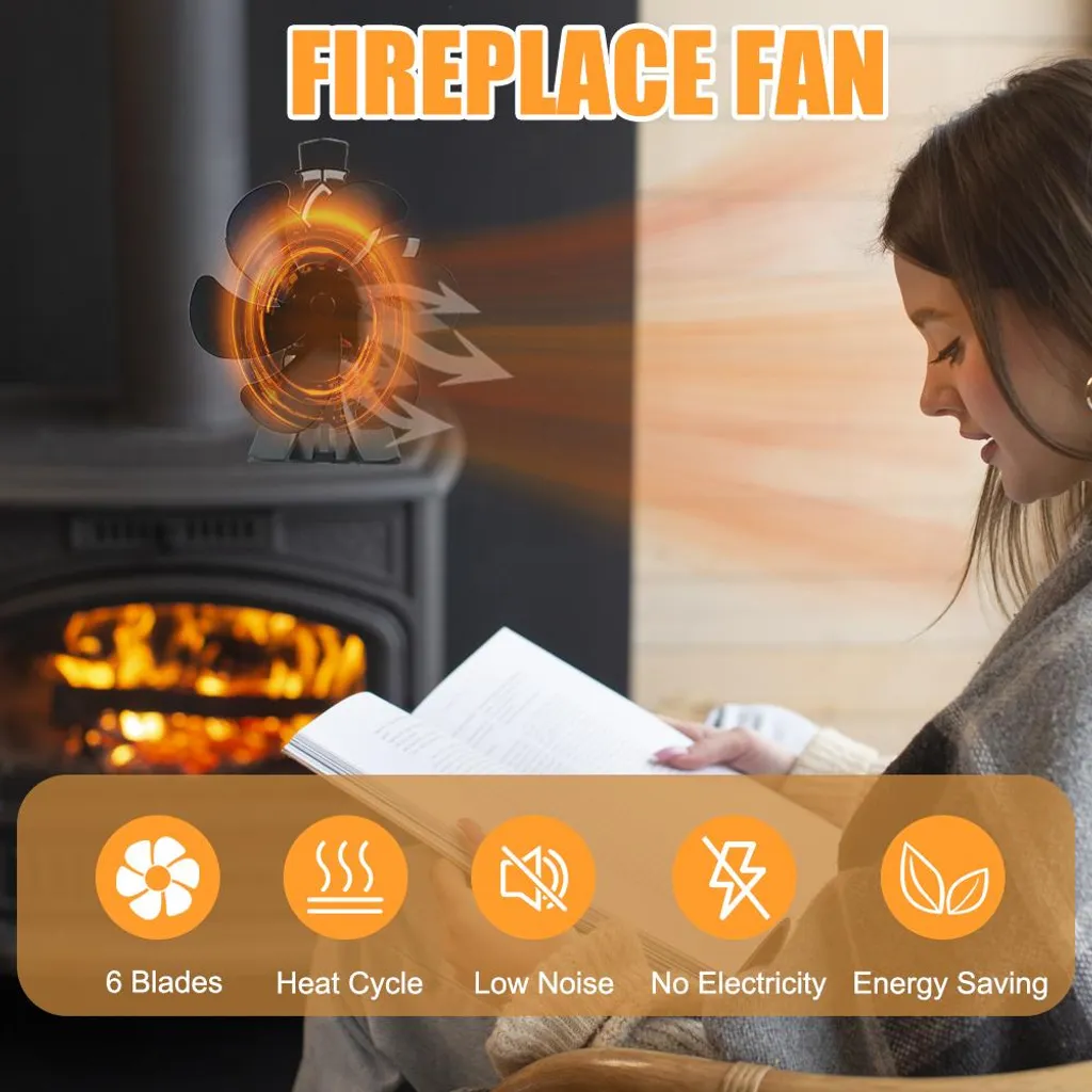 Ventilateur de poêle à bois pour répartir la chaleur dans toute la pièce