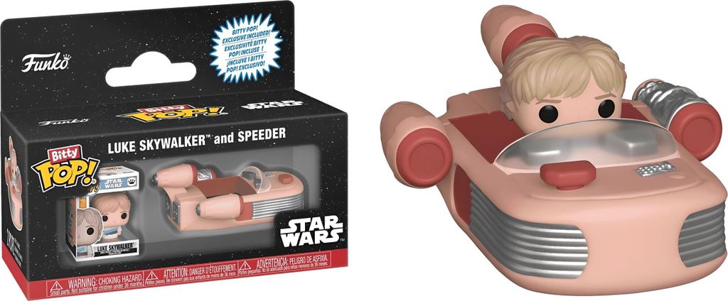 FUNKO Bitty POP - Rides Star Wars Luke Skywalker and Speeder