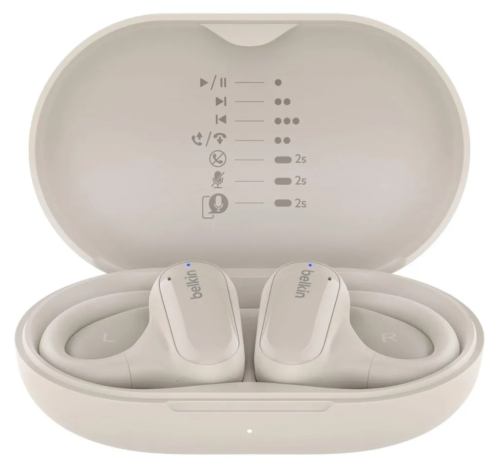 Belkin SoundForm ClearFit Casque TWS Bluetooth avec Micro Intégré Sable - 4