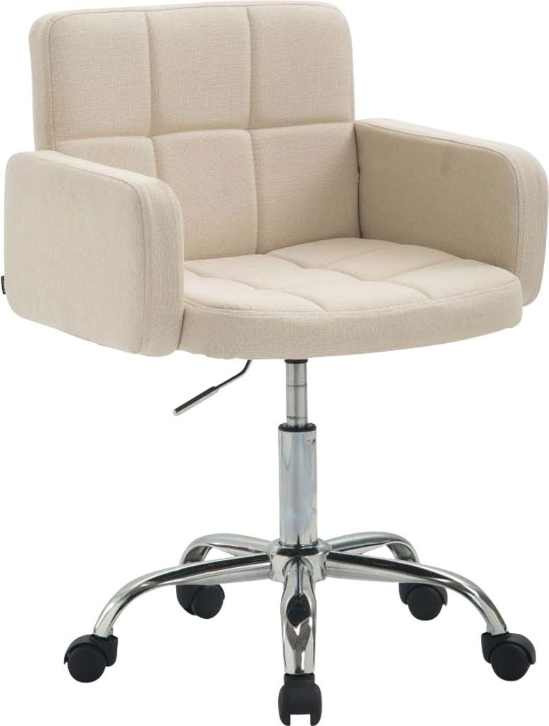 Arbeitshocker HLO-CP122 Stoff creme