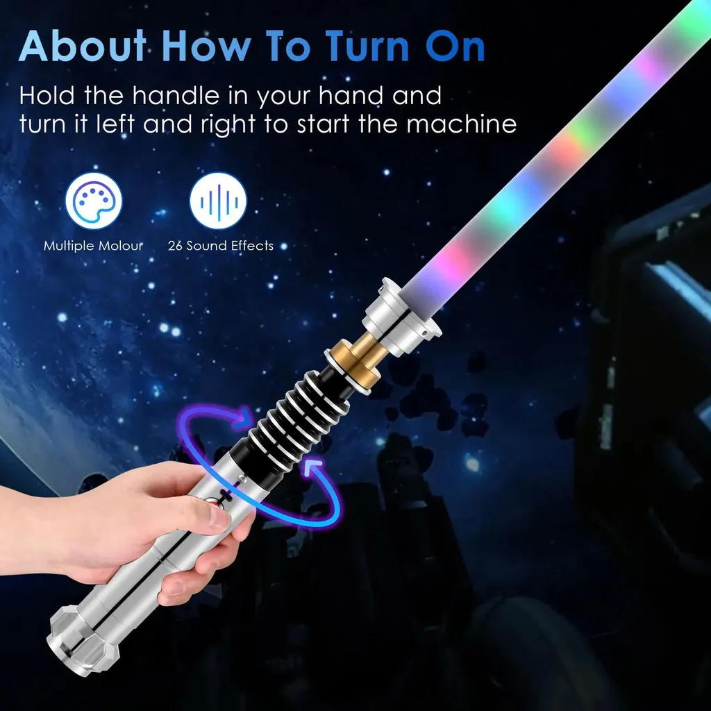 Sabre laser pour cosplay Luke Skywalker - Changeur couleur et métal