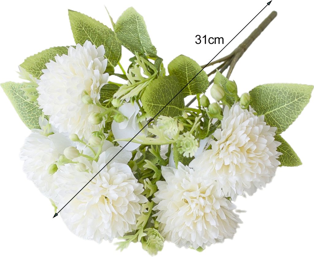 Künstliche Blumen, Kunstblumen, Chrysanthemen-Blumenstrauß, Kunstseidenblumen, lebensechte Kunstblumen, ewige Schönheit, Dekoration für Zuhause...