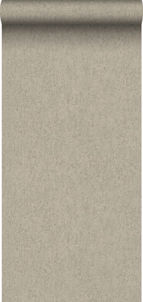Sanders & Sanders Tapete Leinen-Optik Beigebraun 53 cm x 10 m