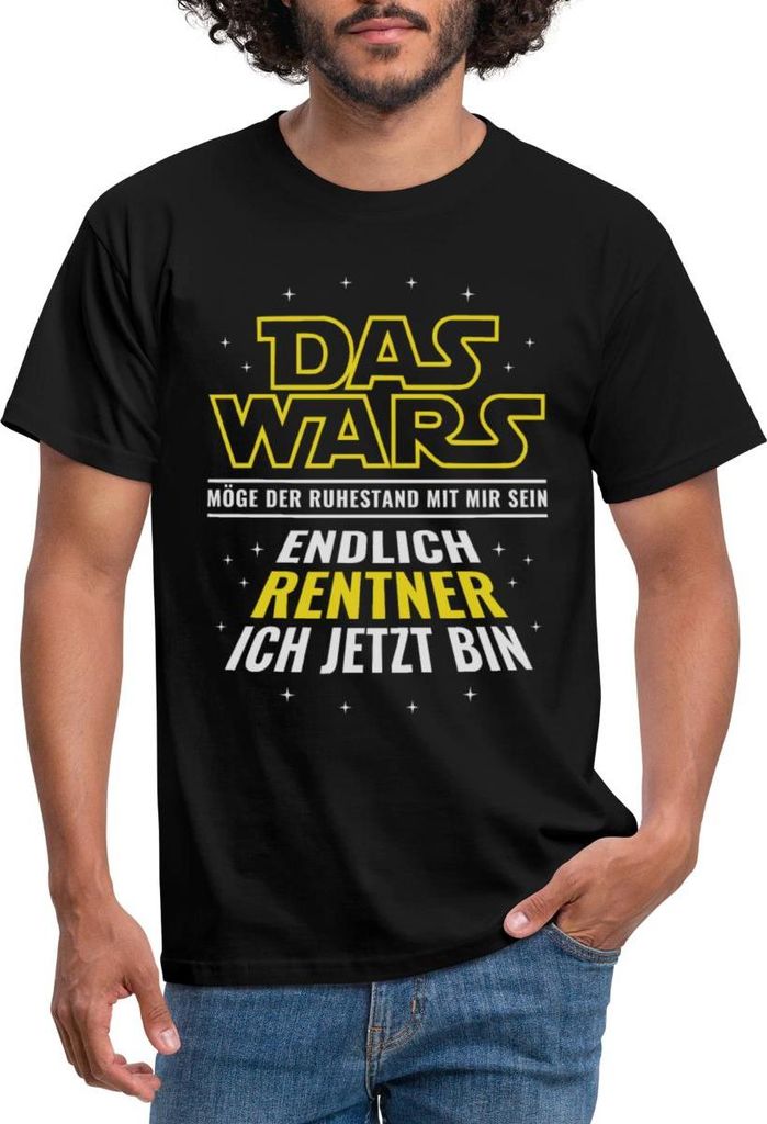 Spreadshirt Endlich Rentner Lustiger Ruhestand Spruch Männer T-Shirt, XL, Schwarz