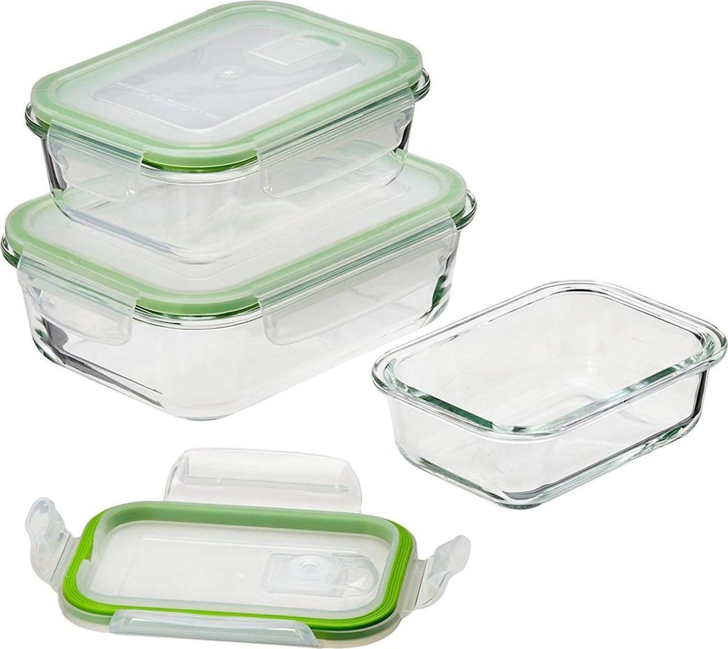 GOURMETmaxx Glas Frischhaltedosen Klick-it 4er Set geeignet Produktbild 11