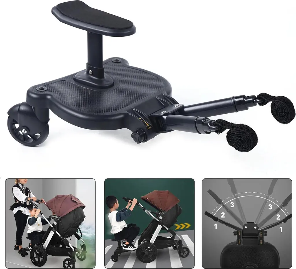 Planche à roulettes pour poussette universelle siège amovible 25kg