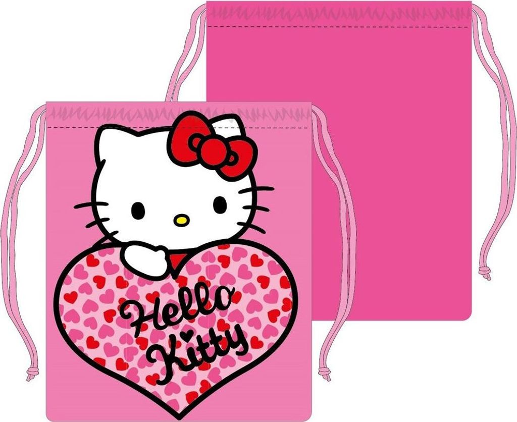 Hello Kitty Brottasche 26,5cm Kinder Lunchbag Sanrio Herz