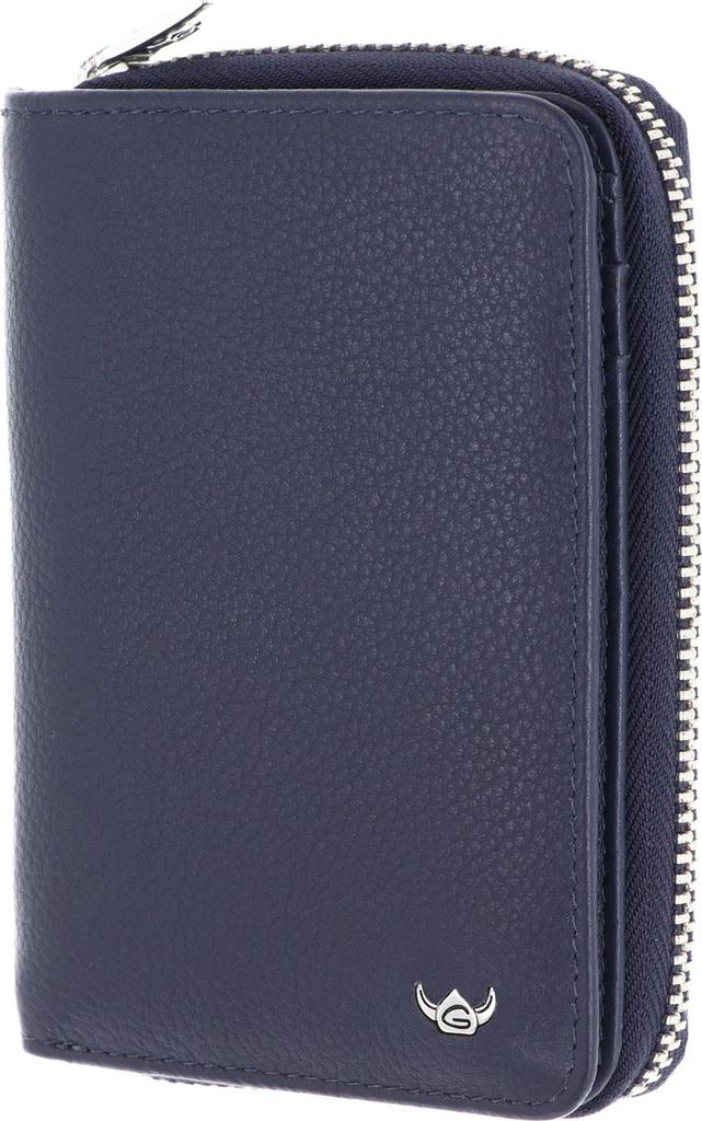 Golden Head Leder Geldbörse Madrid RFID Protect RV-Börse 3317 Blau dunkelblau