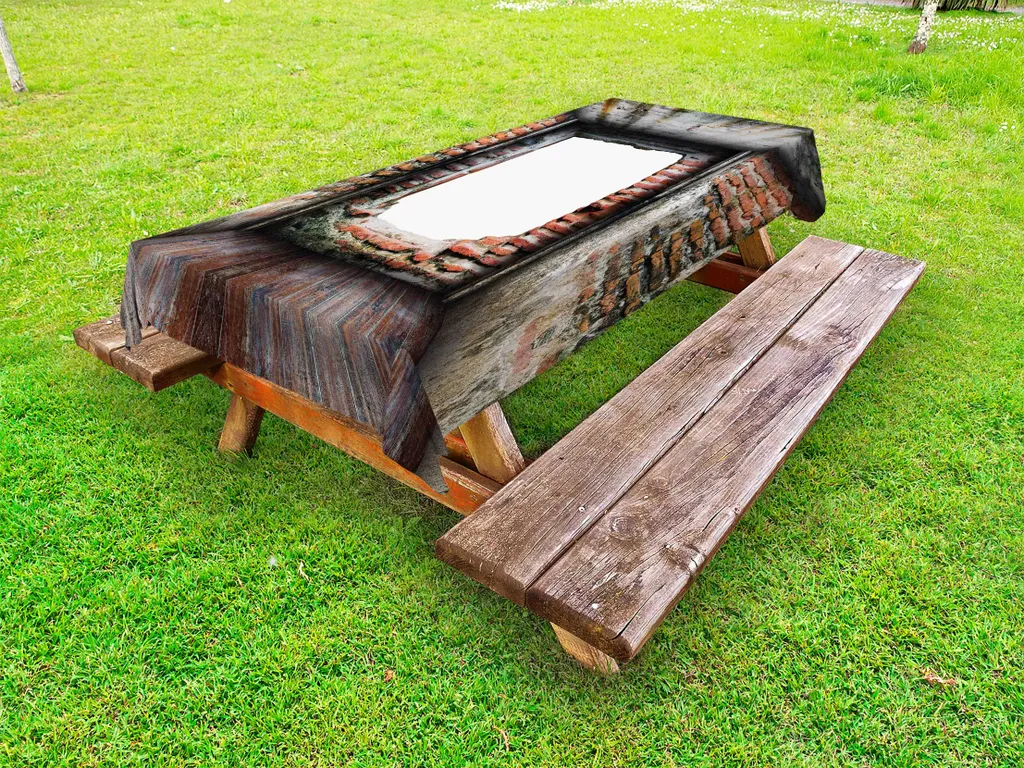 Tovaglia Moderna ABAKUHAUS Grunge 145x305 cm - Design Cemento e Ruggine