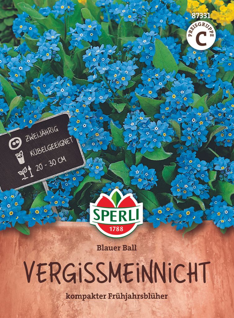 SPERLI Vergissmeinnicht Samen Blauer Ball Myosotis Produktbild 