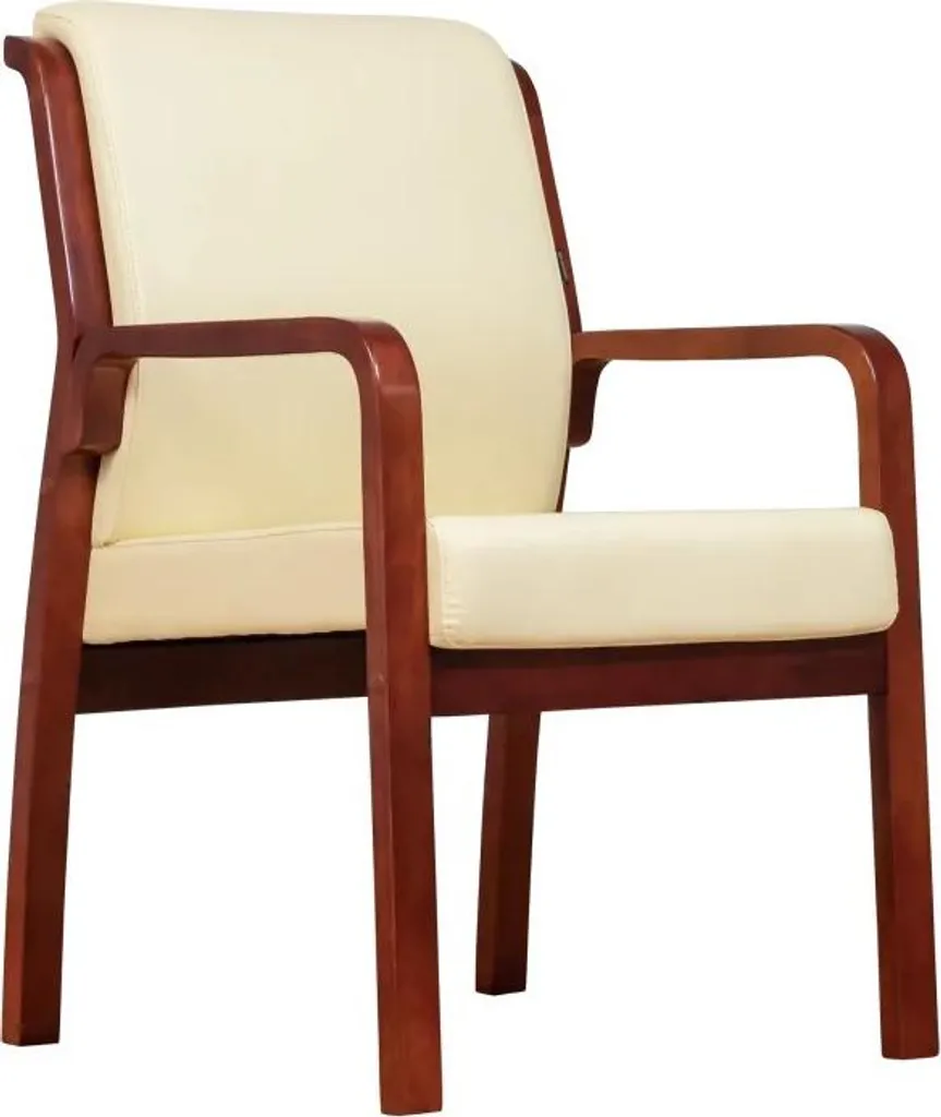 Fauteuil de réunion MEETING crème - Siège de bureau confortable et design