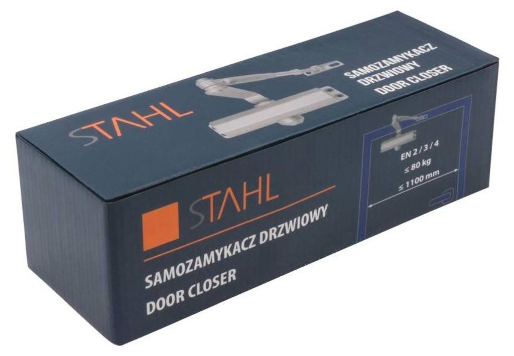 Samozamykacz do drzwi AC7023 40-80kg srebrny Zdjęcie produktu 
