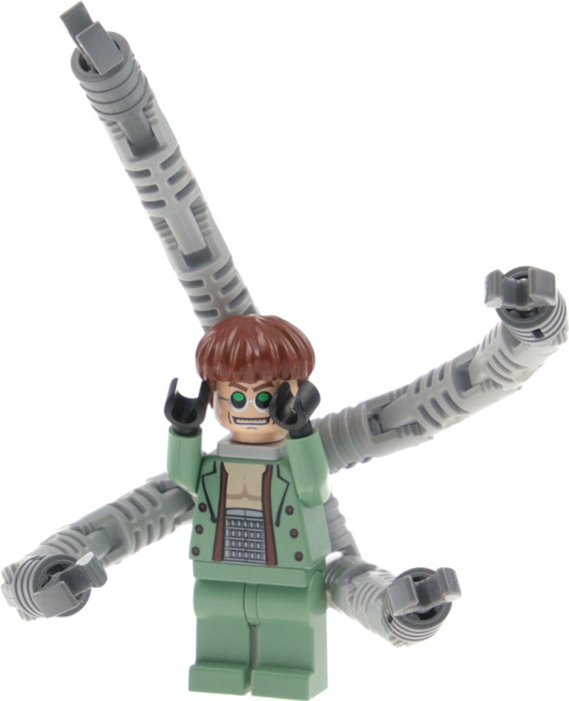 1x Lego Minifigur Spider Man Dr.Octopus Otto Octavius Arme Produktbild 