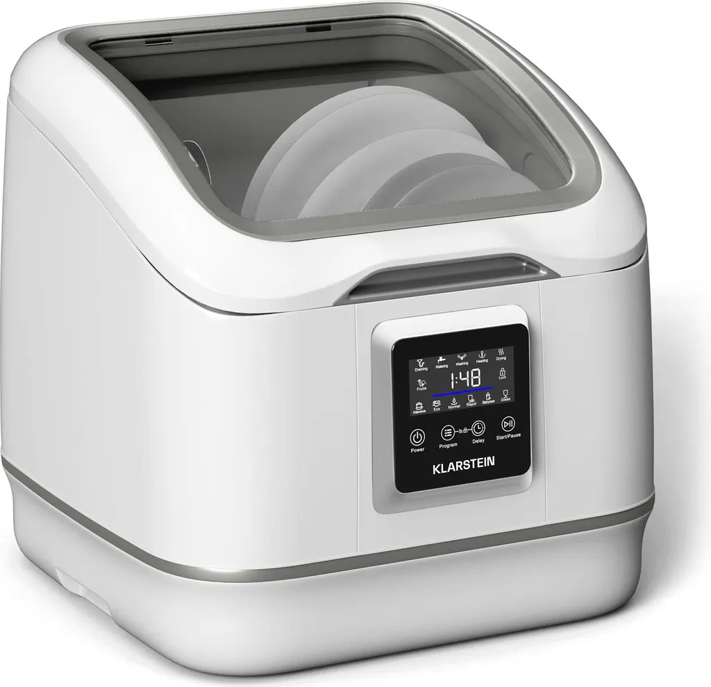 Lave-Vaisselle de Table Silencieux 55dB SilentScrub - Réservoir d'Eau Intégré