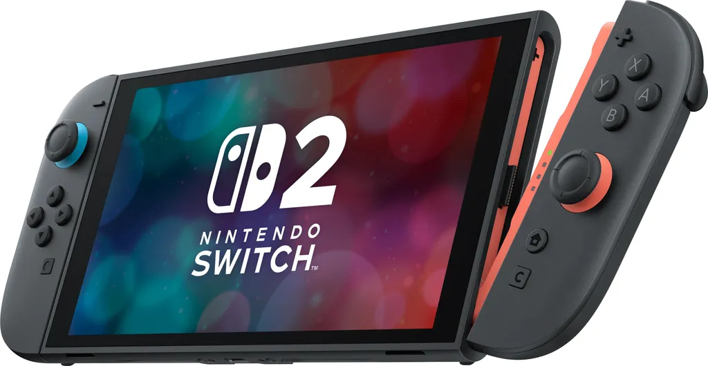 Nintendo Switch 2 Rouge avec Prise EU 220V - Écran HD et Performance Fluide - 12