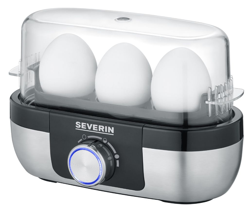 weiss/grau Severin Eierkocher EK 3161 für 1-3 Eier 