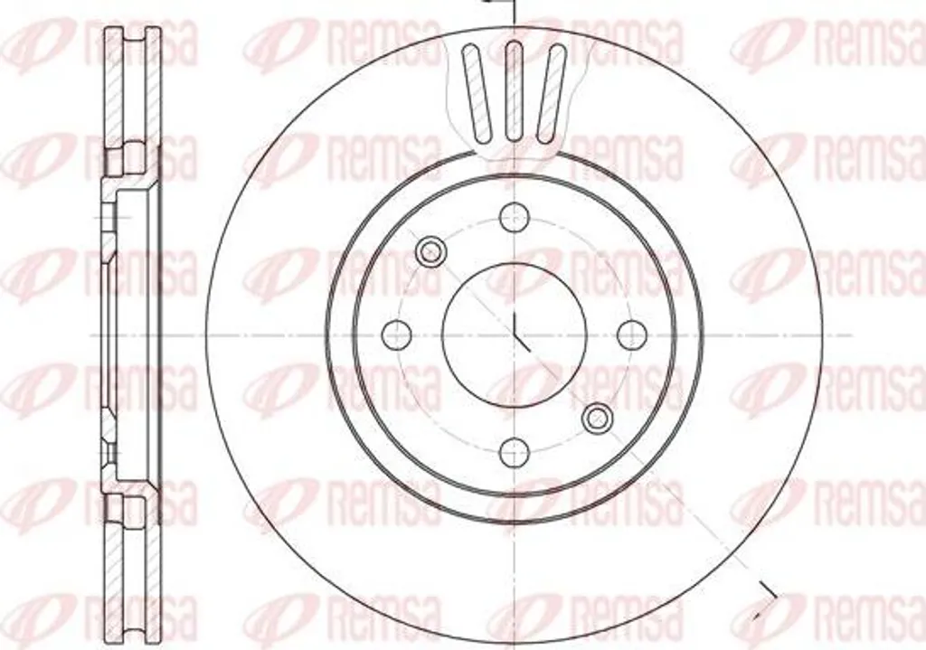 Supprimer les vibrations au freinage : Disque REMSA 6486.10 OE 4246L8