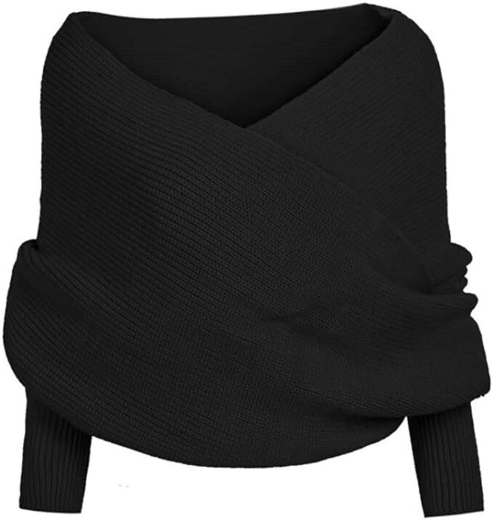Damen Poncho Schal Reversible - Übergroße Winterdecke Im Farbblock Design