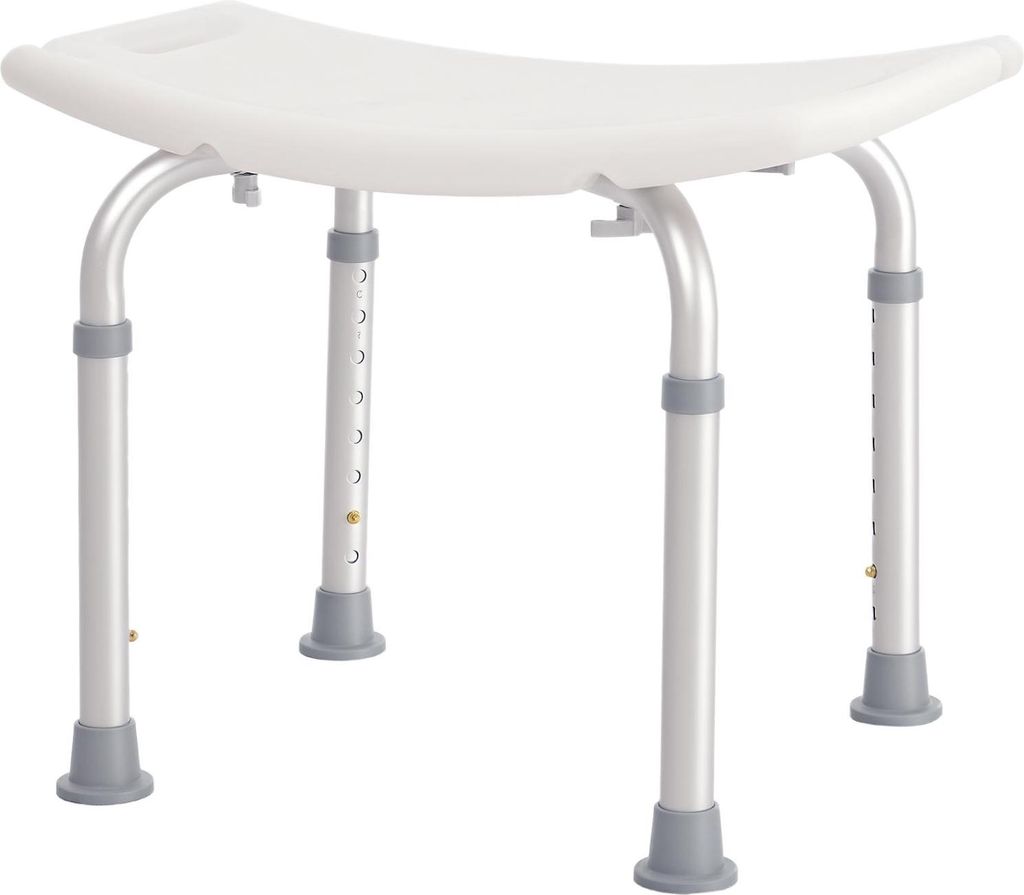 HOMCOM Siège de Douche réglable en Hauteur Tabouret de Image du produit 