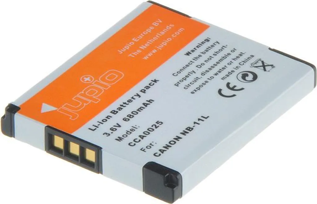 Batteria Jupio CCA0004 Per Canon NB-4L | Ioni Di Litio 750 MAh, Compatibile Con IXUS, IXY, PowerShot