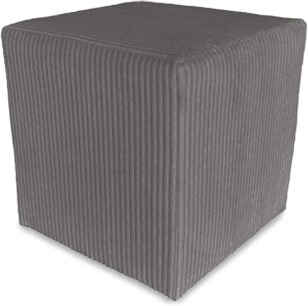 Best For Home | Würfel Pouf Hocker | Anthrazit Poof Produktbild 