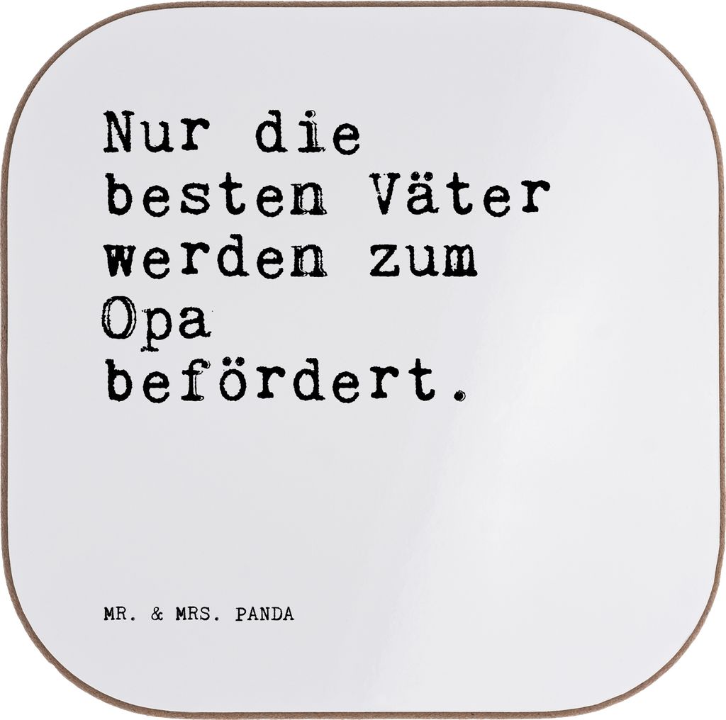 Mr. & Mrs. Panda Tischuntersetzer Nur die besten Väter... - Produktbild 