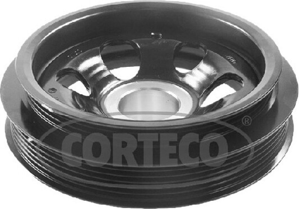 CORTECO 49412210 Riemenscheibe Kurbelwelle für FORD Mondeo V Kombi (CF) 5 2-Rippen