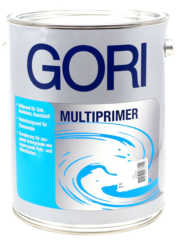 GORI Multiprimer 800 Weiß 5L Haftvermittlung für Zink Alu Hart-PVC
