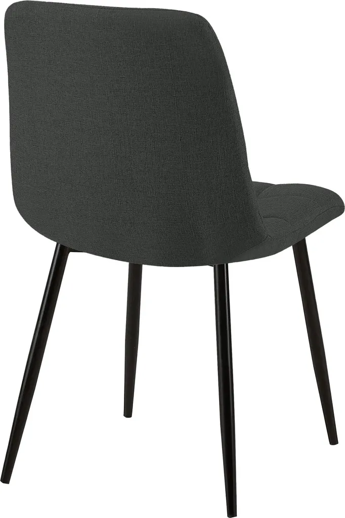 Chaise capitonnée grise Tilde pour table de salle à manger et confort - 11