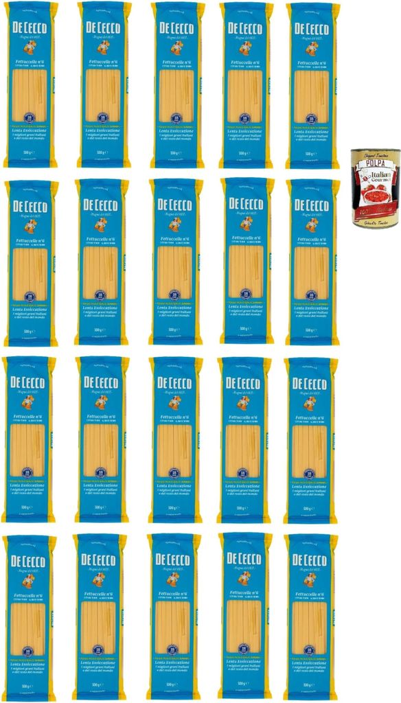 De Cecco Fettuccelle N°6 100% Italienisch Pasta Nudeln 20x Produktbild 