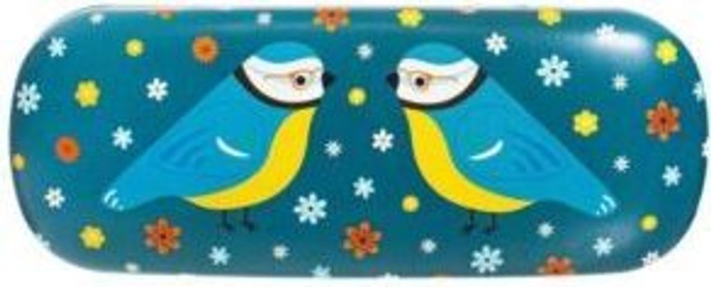 Sass & Belle Brillenetui Blaumeise inkl. Reinigungstuch Produktbild 