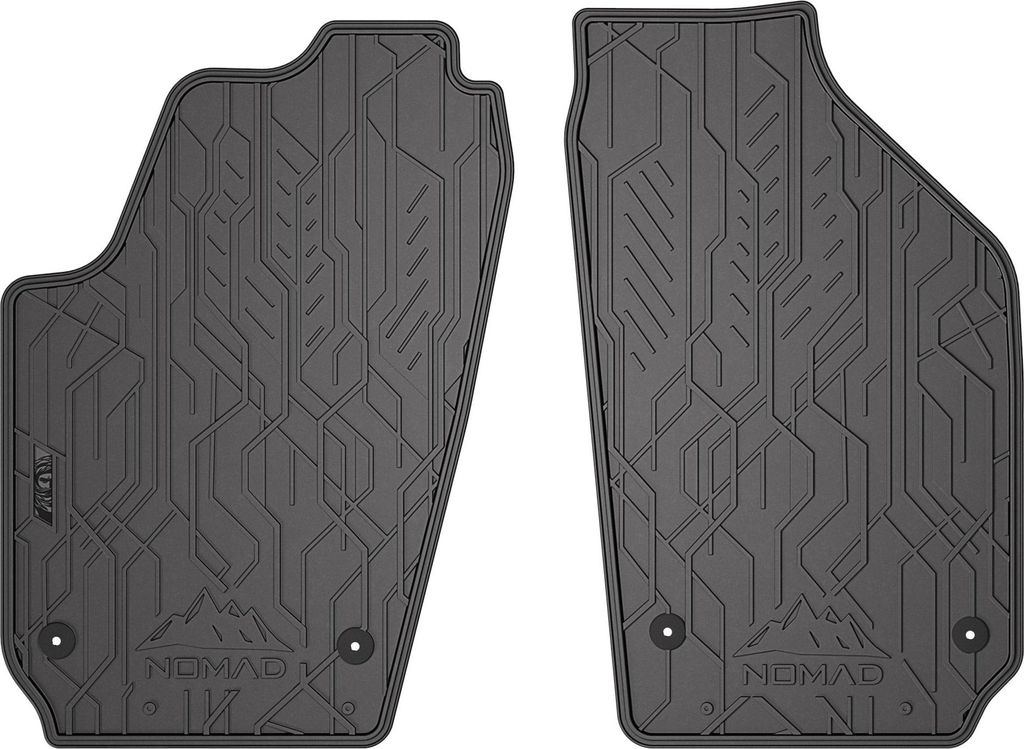 Fußmatten Gummimatten Automatten für Seat Ibiza III 2002-2008 Gummi Schwarz 2tlg