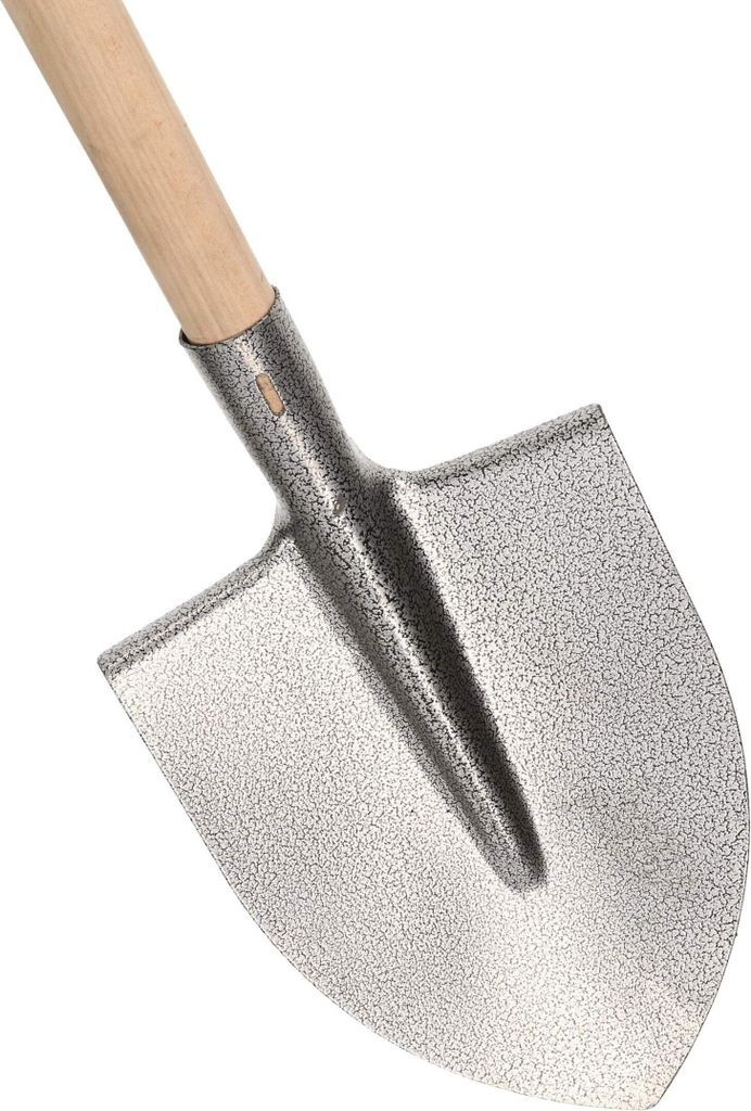 KOTARBAU Robuste Spatenschaufel 300 x 225 mm Gärtnerspaten für 38 mm Stieldurchmesser Stahlschaufel zum Pflanzen MIT STIEL