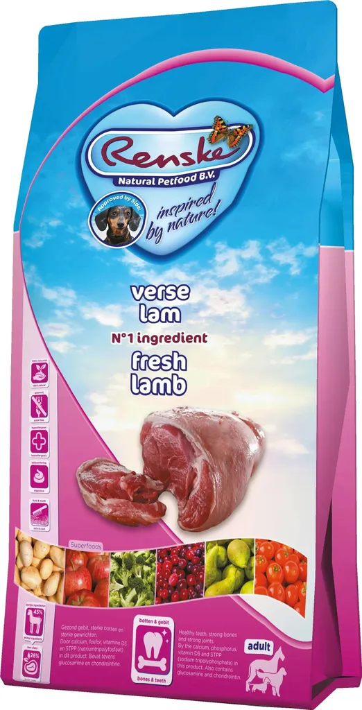 Solution Allergie Chien : Croquette Agneau Renske sans Grain Digestion
