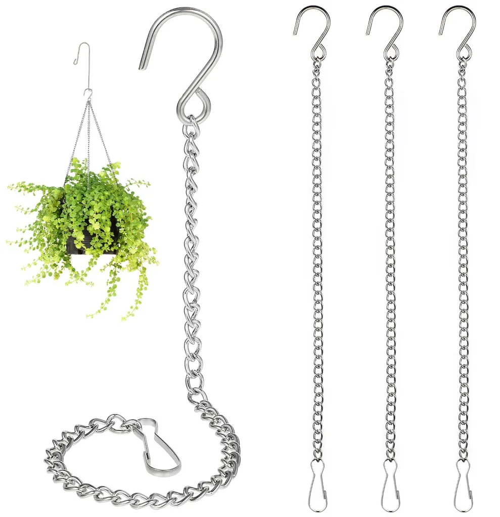 Lot de 4 crochets de 25,7 cm pour plantes suspendues et pots de fleurs