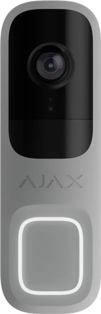 Sonnette vidéo intelligente Ajax 4MP IA Grise avec détection humaine
