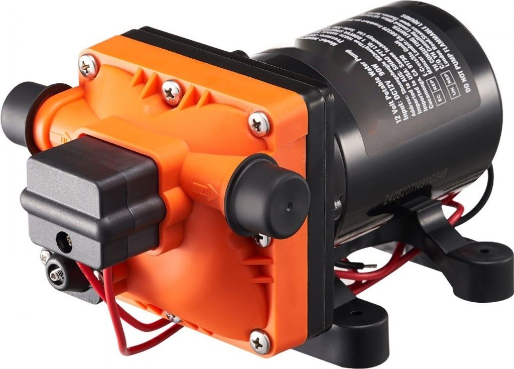 12V Membranpumpe - 3GPM 11,36 L/min - 4-Kammer Wasserpumpe mit Druckschalter - für Garten und Landwirtschaft