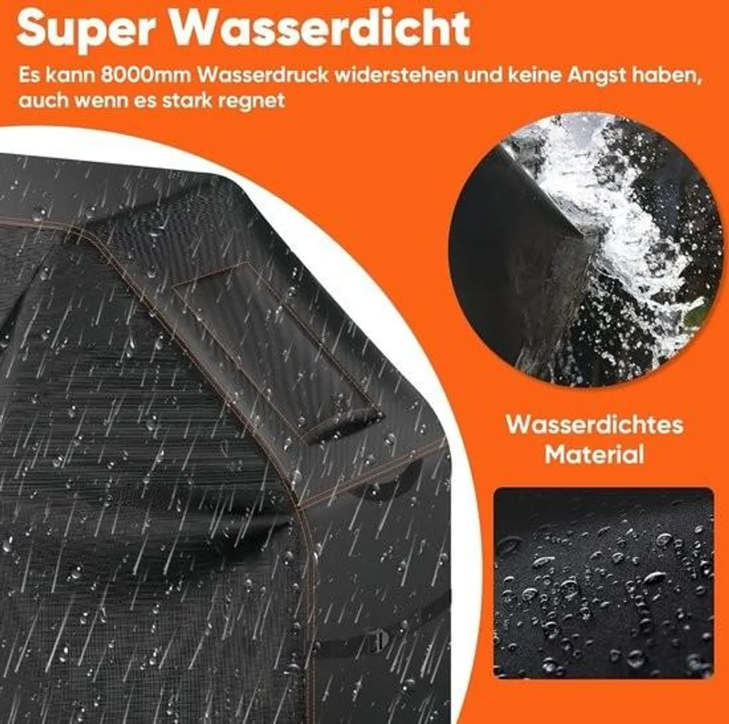 Housse de protection barbecue imperméable avec fenêtre d'aération - 2
