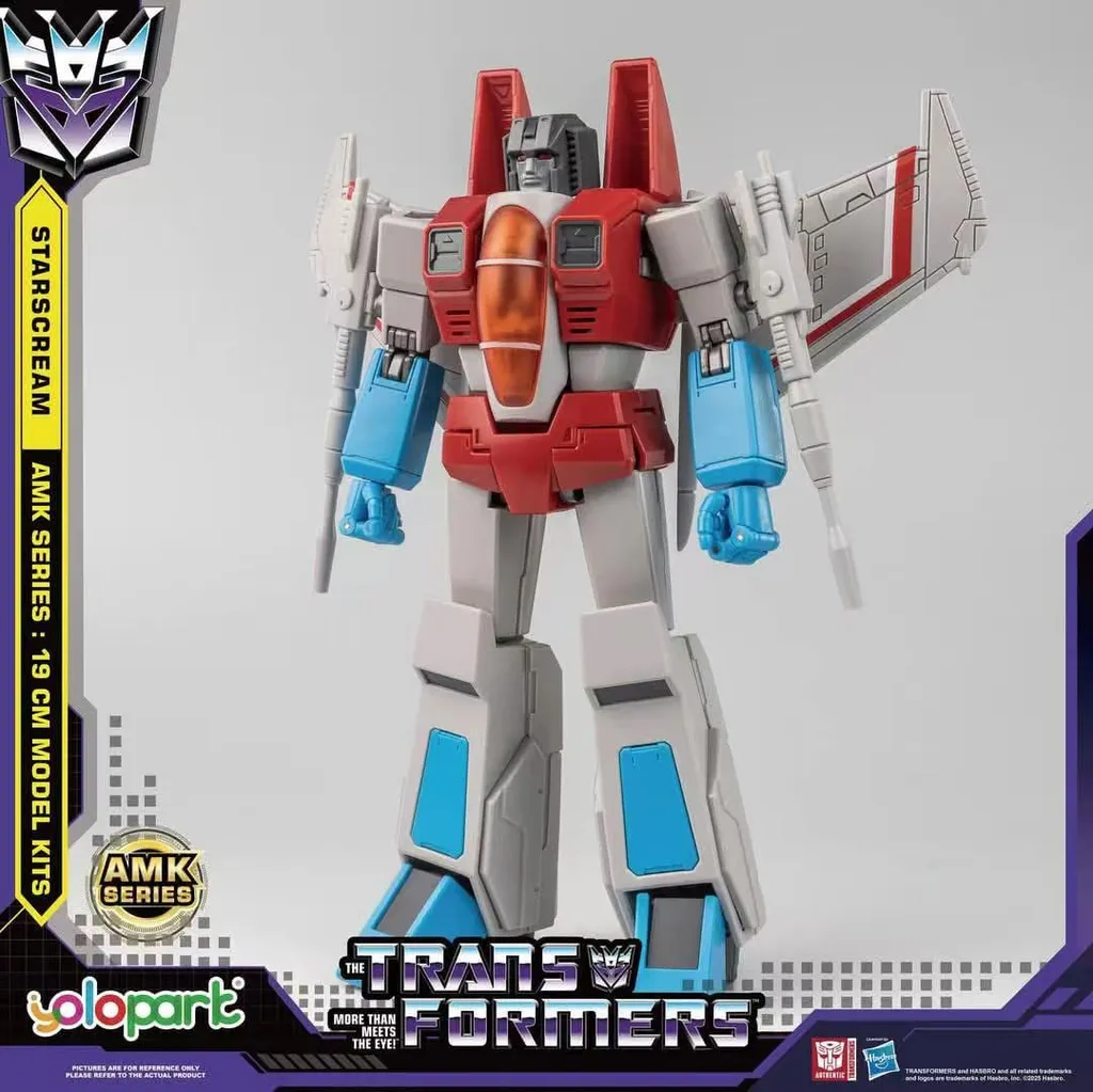 Figurine Starscream Transformers G1 à Assembler Yolopark AMK 19 cm